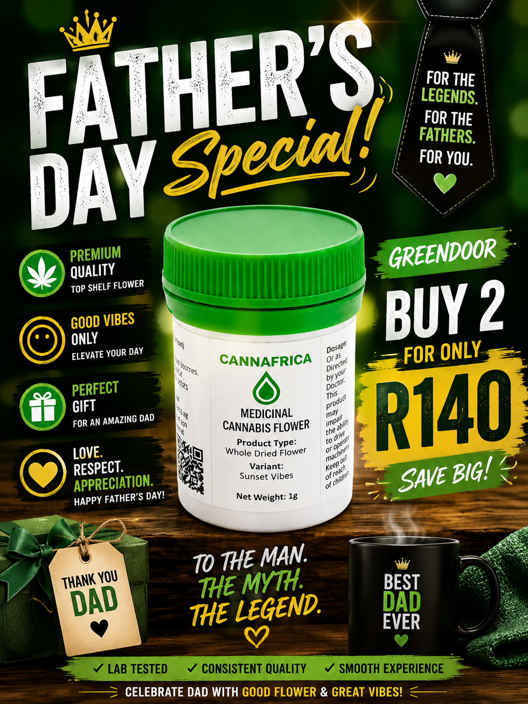Fathers Day Special Greendoor 1g Flower