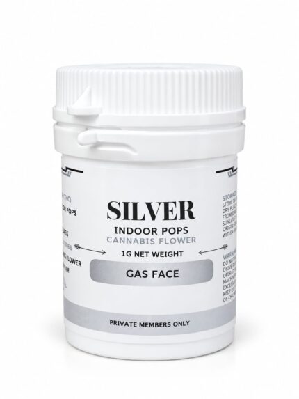 Baked Silver – Gas Face Indoor Pops Cannabis Flower 1g
